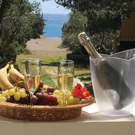 Beachfront Rhodes Seashell Holiday home Gennadi
