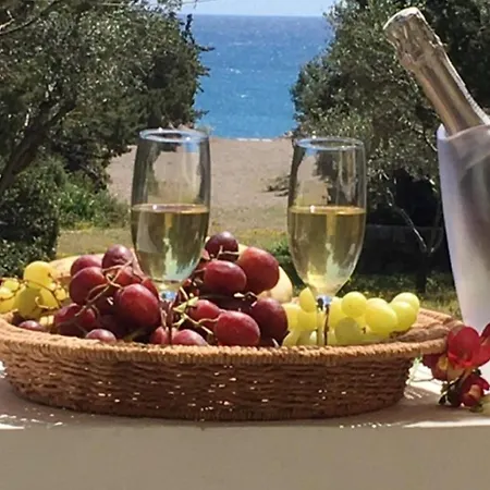 Beachfront Rhodes Seashell בית נופש גנאדי