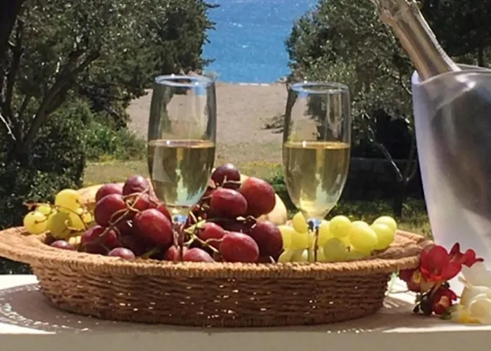 Beachfront Rhodes Seashell بيت للعطل غينادي